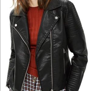 Faux leather jacket